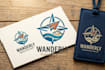 do make an modern custom travel logo