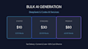 do high volume ai content generation and bulk writing