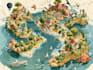 draw a unique vector or isometric map