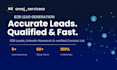 do b2b lead generation, verified email list, and web research