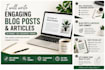 write engaging blog posts and articles