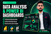 do python data analysis and power bi dashboard