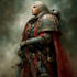 create a grimdark warhammer 40k inspired character illustration