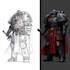 draw epic grimdark sci fi battle scenes and armies