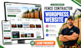 lead generating fence contractor wordpress website