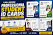 design a professional student id card