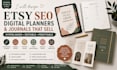 etsy seo journal etsy digital planner etsy journal design hyperlinked planner