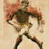 create a classic vintage football poster