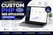 develop a custom PHP web application with mysql