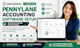 setup pennylane accounting software, invoicing, bookkeeping and workflows