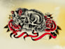 create a detailed japanese inspired tattoo design concept