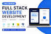 develop a custom full stack website with backend