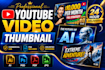 create modern youtube thumbnails in 6 hours