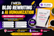rewrite blog posts and articles manually