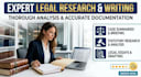 do expert legal research and writing