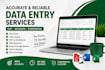 do accurate data entry