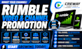 rumble video promotion organic rumble promotion