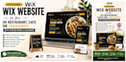 build a professional wix restaurant website with online menu and booking