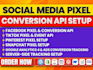 setup facebook pixel conversion API, fix meta pixel, server side tracking by GTM