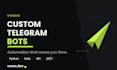 create a custom telegram bot for automation