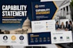 design capability statement, government proposal presentation, powerpoint