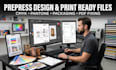 prepare professional print ready files and prepress artwork