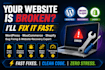 do website maintenance shopify bug fix wordpress issues woocommerce fix website