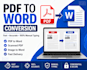 do fast typing and PDF to word conversion