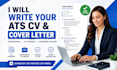 write a professional CV and cover letter