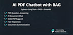 build custom ai PDF chatbot using python langchain streamlit and rag