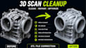 do 3d scan cleanup, fix mesh, repair 3d models, stl file for 3d printing