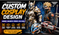 create cosplay stl files for 3d printing helmets armor and props