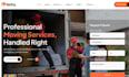 design wix moving company website movers relocation services website