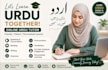 teach urdu language online for beginners, kids and adults