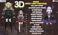 create anime vtuber model, 3d furry vrchat avatar, nsfw vrm, gmod playermodel,