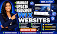 manage wix websites update, redesign wix website content, website refresh