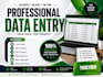 do data entry, copy paste, PDF to excel , PDF to word and web research