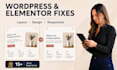 fix wordpress or elementor design and layout issues