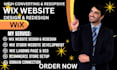 build wix website design landing page create wix website development wix studio