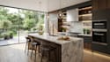 design 3d kitchen with rendering