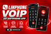 develop a linphone app, sip softphone app, voip app for android and IOS