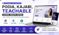 podia website, teachable course, online course, podia