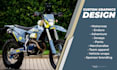custom professional motocross graphics kit design