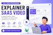 create saas explainer video and product demo, b2b saas software website video