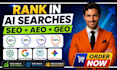 boost ai visibility score to rank website in chatgpt gemini GEO aeo SEO backlink