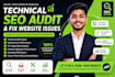 do technical SEO audit and fix website issues