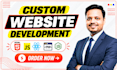 be your full stack web developer for front end, backend