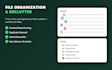 organize declutter and remove duplicate files or photos