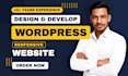 build a wordpress website with elementor pro