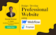 design develop redesign webflow or framer modern website or figma to website
